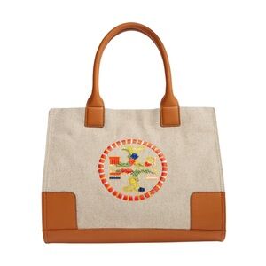 Tory Burch Large Logo Canvas Tote, Large